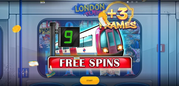 london tube free spins unlocked