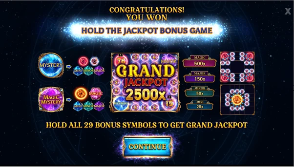 magic spins bonus unlocked