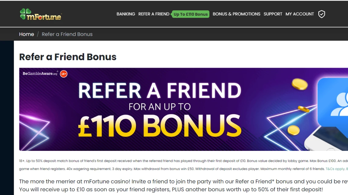 mfortune refer a friend