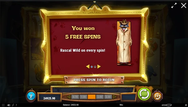 rascal riches free spins unlocked