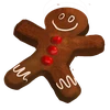 xmas at the cabin gingerbread man