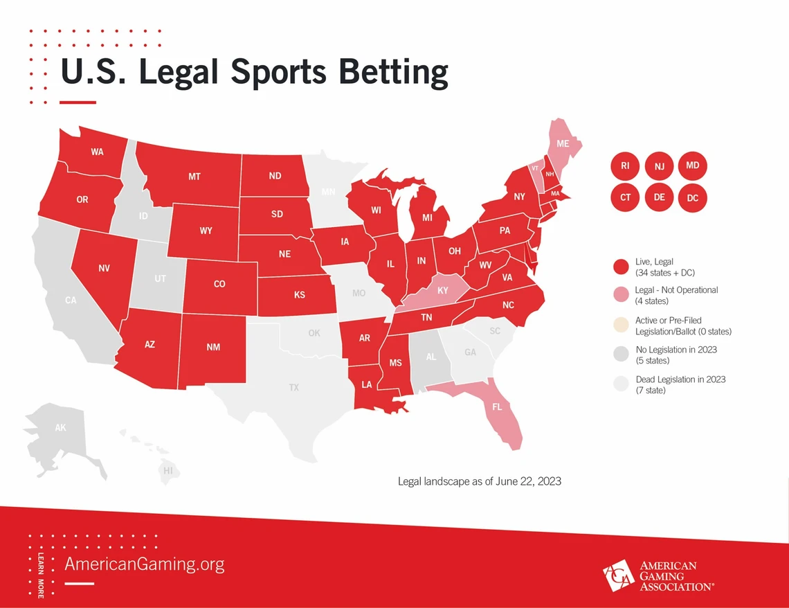 AGA sports betting map