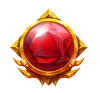 Dimond Cascade red jewel