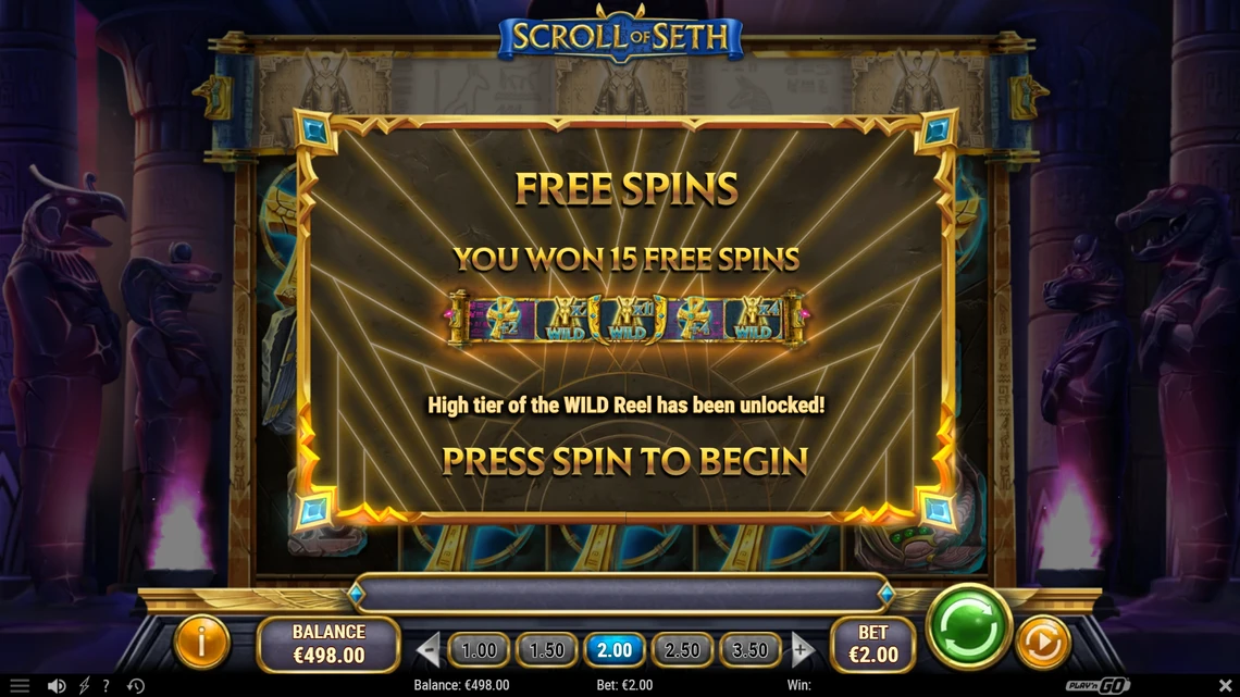 Scroll of seth free spins unlocked