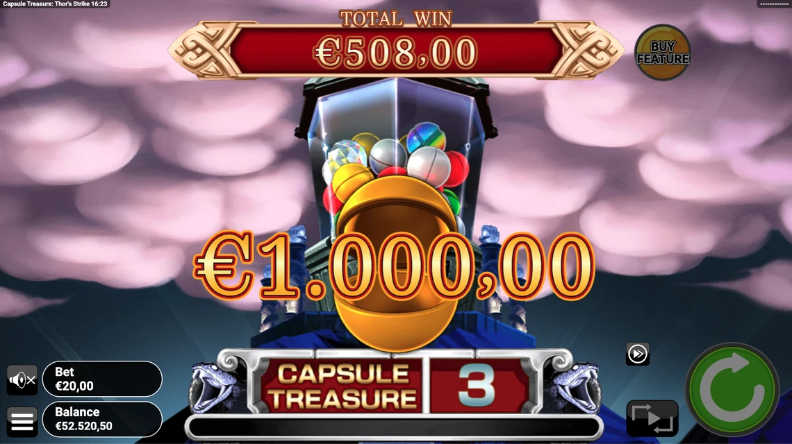 capsule treasure Thors Strike Free Game Big Reward