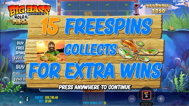 big bass hold and spinner megaways free spins unlocked