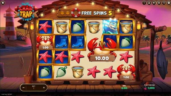 crab trap free spins bonus