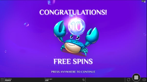 enchanted waters free spins