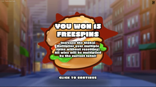 freds food truck free spins unlocked