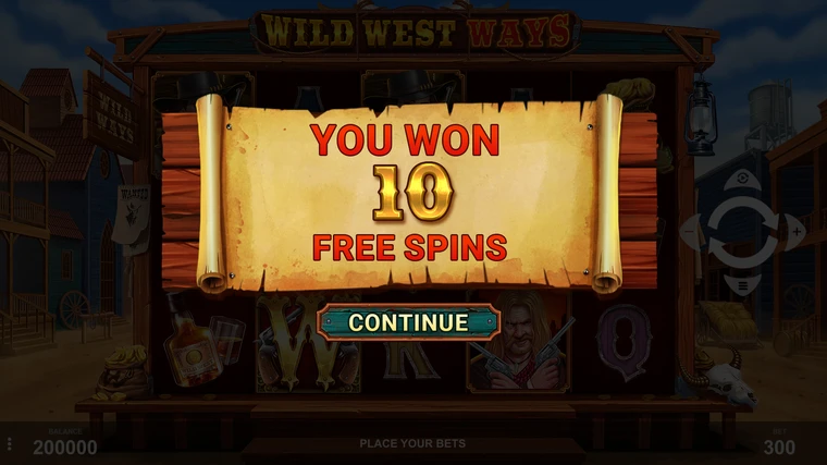 wild west ways free spins unlocked