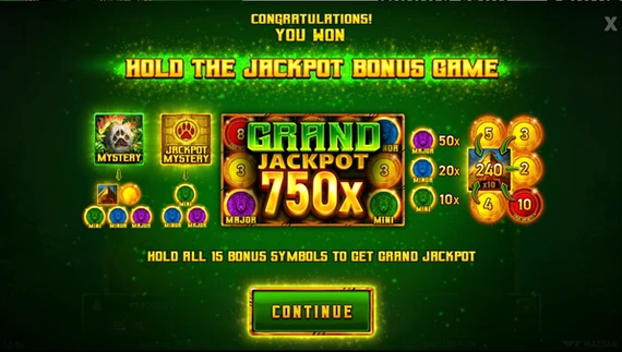 mighty wild panther hold the jackpot bonus unlocked
