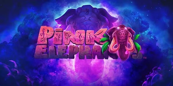 pink elephants slot logo