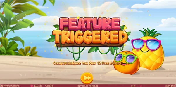 tooty fruity fruits free spins unlocked