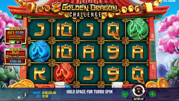 8 golden dragon challenge base spins