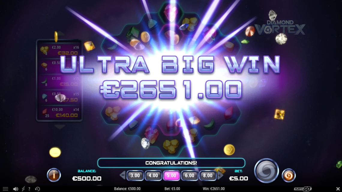 Diamond Vortex ultra big win