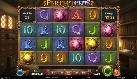 Perfect Gems base game spins