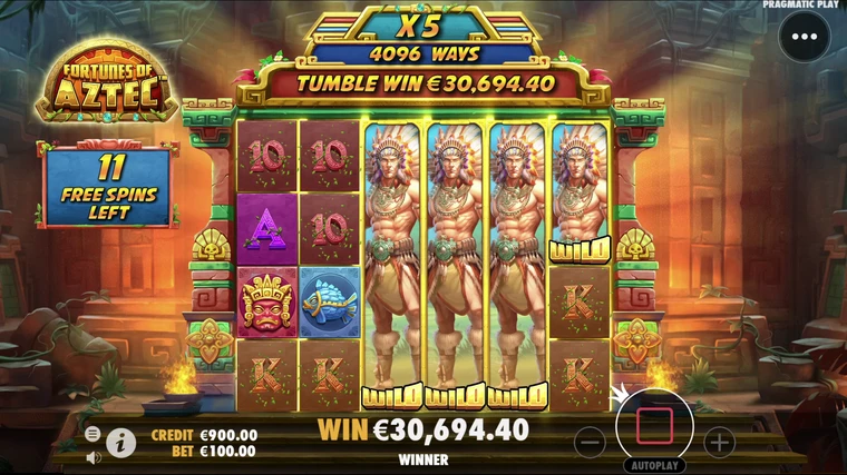 fortunes of aztec free spins