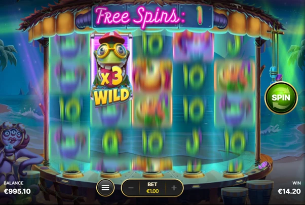 beach invaders free spins with locked wild