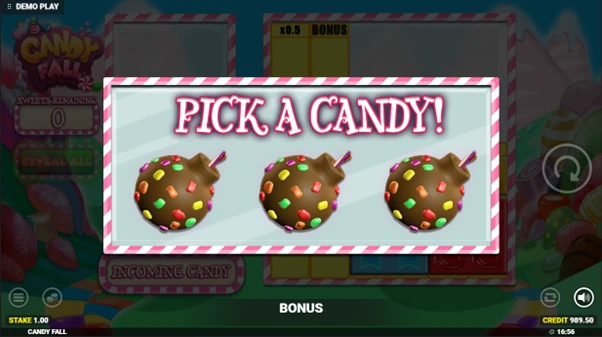 candy fall pick me
