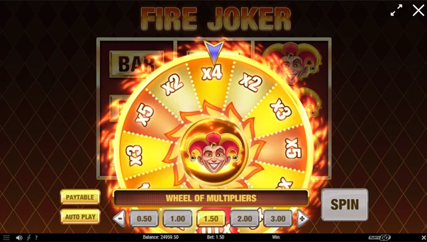 fire joker multiplier wheel