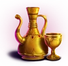 gold oasis jug