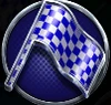 racing joker blue flag