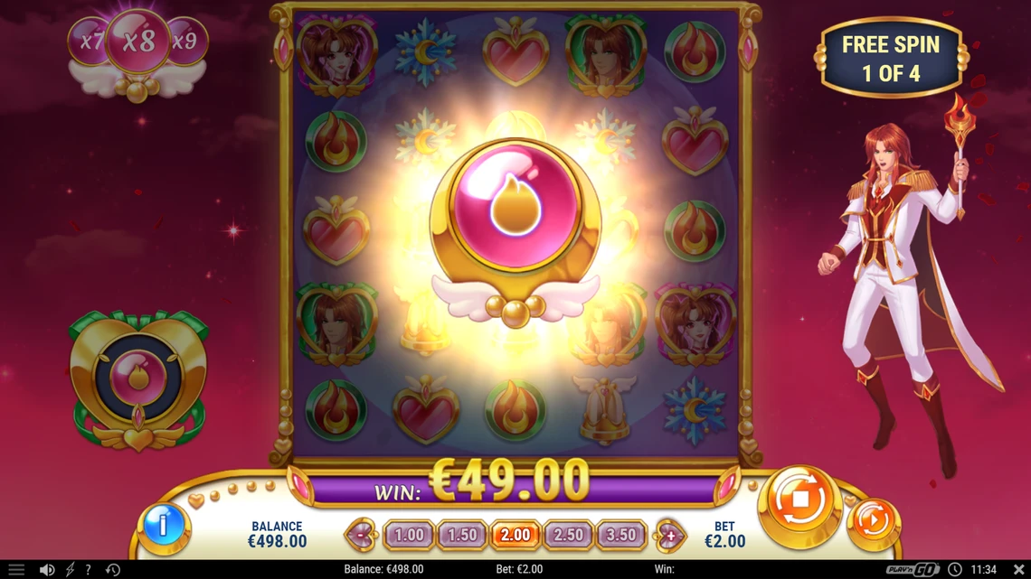 Moon princess free spins bonus