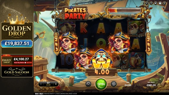 Pirates Party (NetEnt) 3