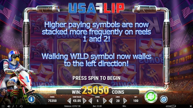 USA Flip free spins explained