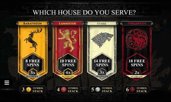 game of thrones free spins unlocked