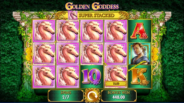 golden goddess free spins bonus