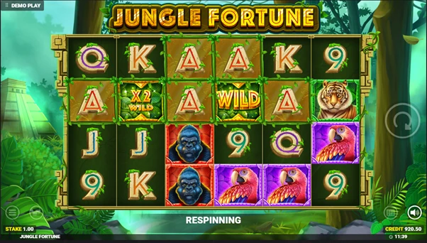 jungle fortune wild respin
