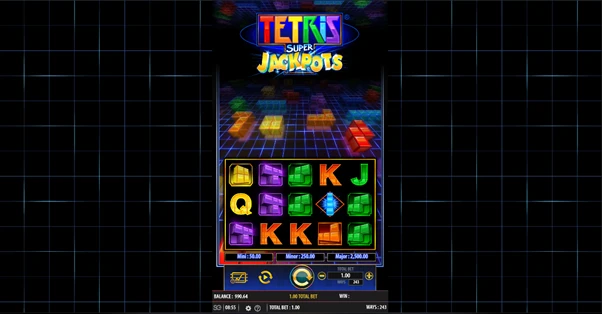 tetris super jackpots base game