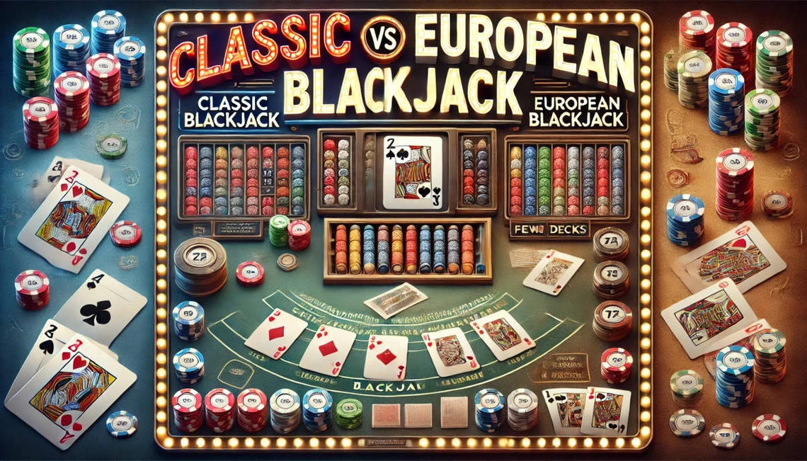 Classic vs European Blackjack