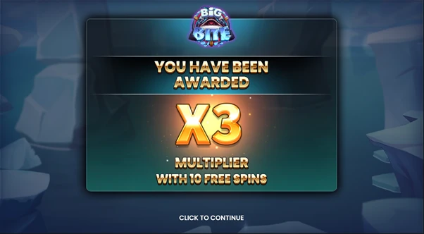big bite free spins unlocked