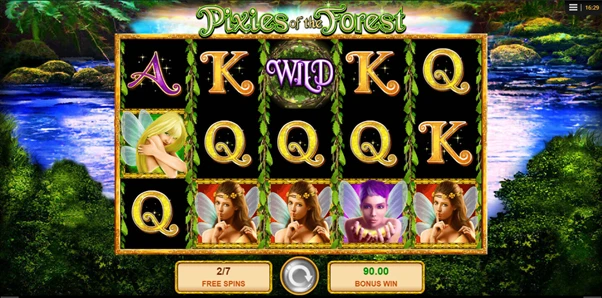 pixies of the forest free spins bonus