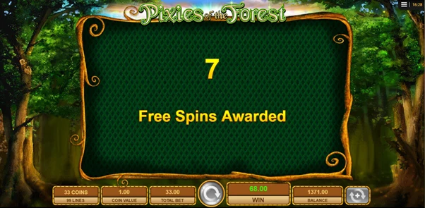 pixies of the forest free spins unlocked