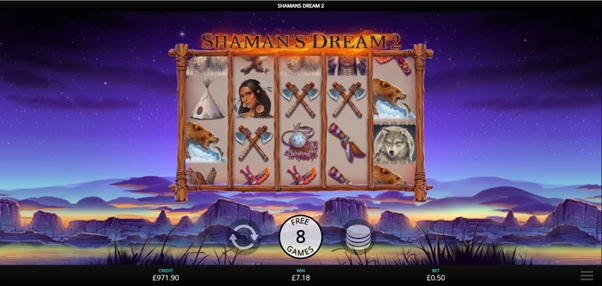 shaman's dream 2 free spins bonus