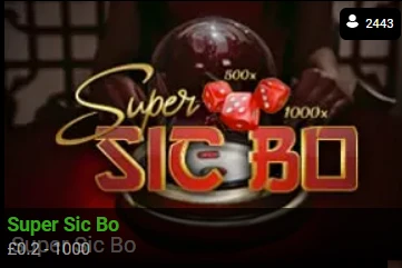 Super Sic Bo Live
