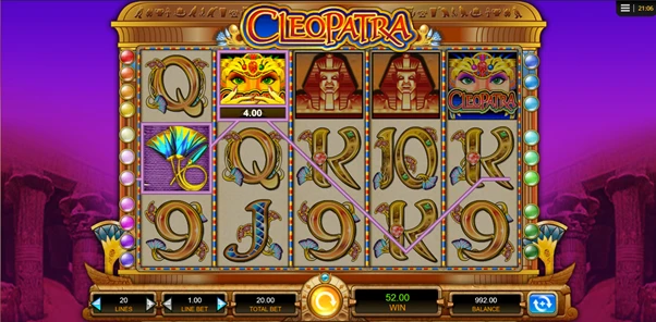 cleopatra wild symbol win