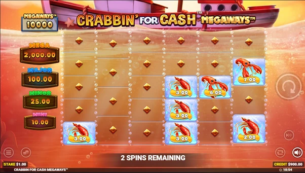 crabbin for cash megaways lightning spins