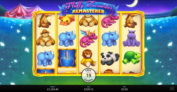 fluffy favourites remastered free spins