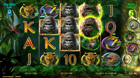 gorilla kingdom free spins