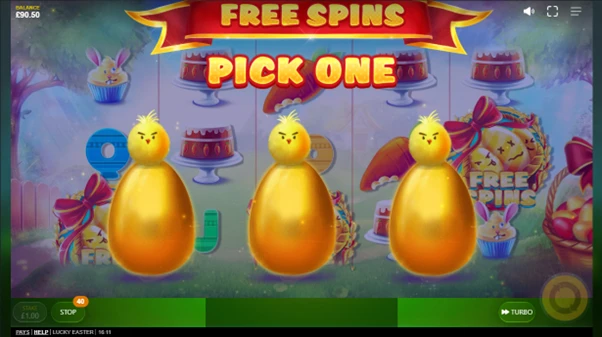 lucky easter free spins unlocked