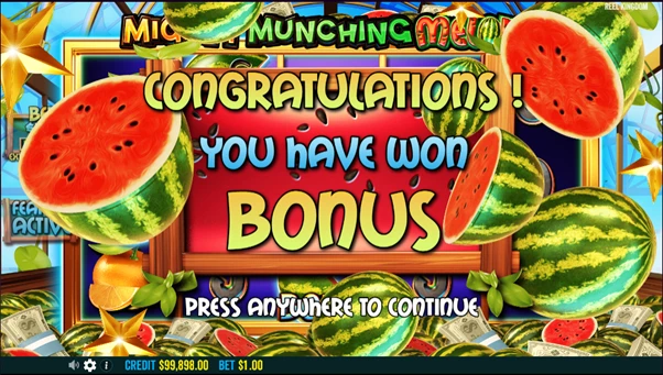 mighty munching melons bonus unlocked