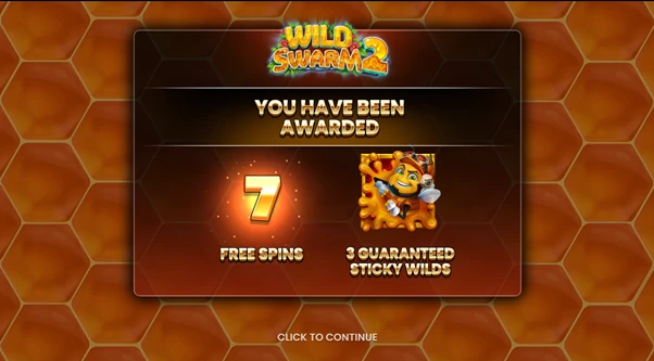 wild swarm 2 free spins unlocked