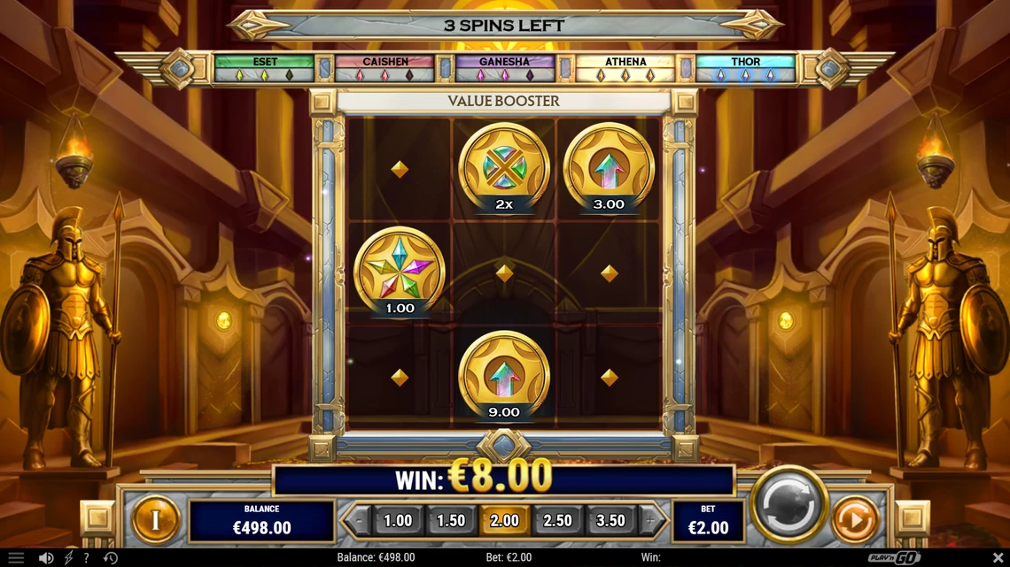 Chambers of ancients free spins bonus