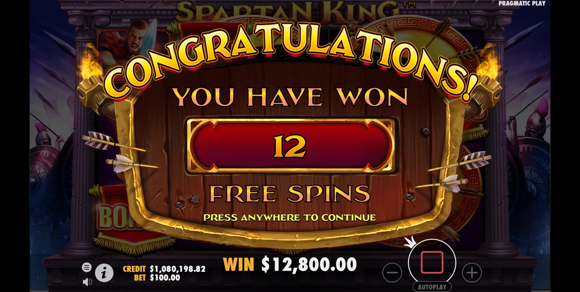 spartan king free spins unlocked