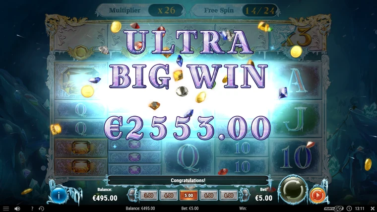 Frozen Gems ultra big win