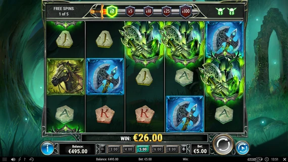 The green knight free spins